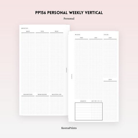 PP089 | CLEANING CHECKLIST PLANNER PRINTABLE INSERT
