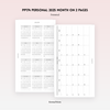 PP175 | 2025 MONTHLY, WEEKLY AND DAILY TRACKER PLANNER PRINTABLE INSERT