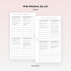 PP186 | BACK TO SCHOOL CHECKLIST PLANNER PRINTABLE INSERT