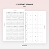 PP195 | 2026 MONTHLY, WEEKLY AND DAILY TRACKER PLANNER PRINTABLE INSERT