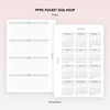 PP195 | 2026 MONTHLY, WEEKLY AND DAILY TRACKER PLANNER PRINTABLE INSERT