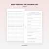 PP200 | THE CONJURING LIST PLANNER PRINTABLE INSERT - FREE PRINTABLE