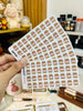 CHOCOLATE SPREAD PLANNER STICKER | A100