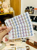 MEDICINE PRESCRIPTION PLANNER STICKER | A113