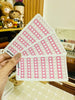 PINK CHECKLIST PLANNER STICKER | A377
