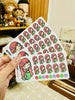 RED MERMAID CHIBI PLANNER STICKER | A189
