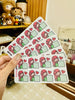 RED MERMAID LABEL PLANNER STICKER | A192