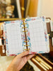 PP217 | FLORAL MONTHLY UNDATED CALENDAR PLANNER PRINTABLE INSERT FOR PERSONAL RINGS PLANNER WITH YEARLY GOALS, MONTHLY TASKS & QUOTES