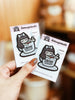 COFFEE ADDICT LOLA IRON-ON PATCH - MR009