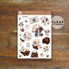 FALL PLANNER GIRL DECO CLEAR STICKERS - RE002