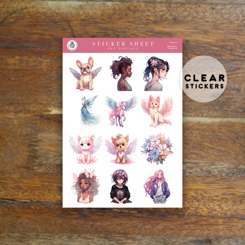 EASTER DECO CLEAR STICKERS - RE020