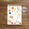 MEADOW FLOWERS DECO CLEAR STICKERS - RE028