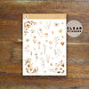 AESTHETIC FLOWERS DECO CLEAR STICKERS - RE030