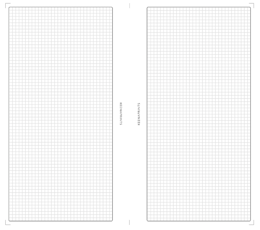 GRID WITH BORDER PLANNER PRINTABLE INSERT FREE PRINTABLE KeenaPrints