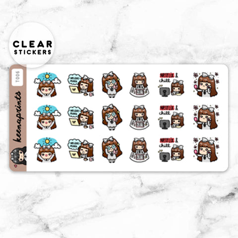 PRINTER CLEAR STICKERS - T079