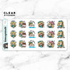 KEENARI SAMPLER CLEAR STICKERS - T009