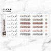 MINIMAL SCRIPT CLEAR STICKER COLLECTION