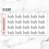 FAMILY TIME CLEAR STICKERS FUNCTIONAL | T215