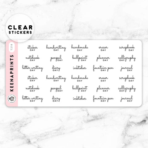 SAVINGS CHALLENGE BUDGETING CASH ENVELOPE CLEAR STICKERS FUNCTIONAL | T226