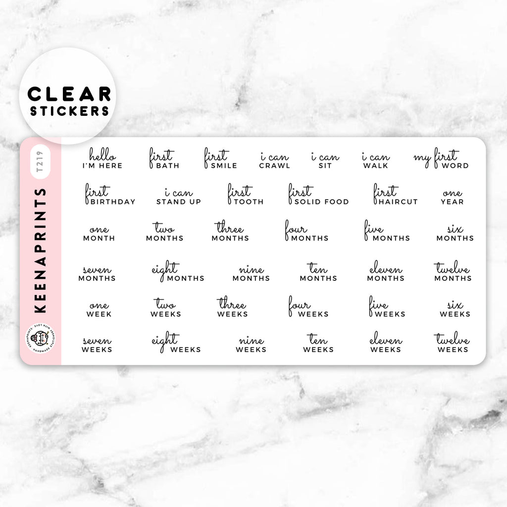 Clear Stickers