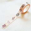 SWEET LOLITA GOLD FOILED WASHI TAPE - WT002 - KeenaPrints planner stickers bullet journal diary sticker emoji stationery kawaii cute creative planner