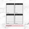 WEEKLY SPENDING LABEL FULL BOX STICKERS - B002