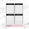 SCHEDULE LABEL FULL BOX STICKERS - B006