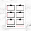 PINK NOTEPAD MEMO HALF BOX STICKERS - B013