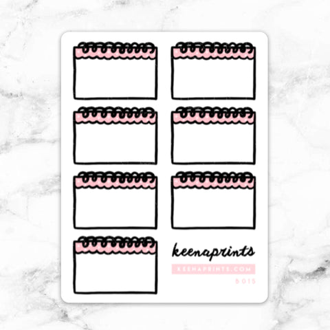 CATEGORY TABS CLEAR STICKERS FUNCTIONAL - T056