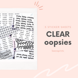 5 CLEAR OOPS PACK | OS013