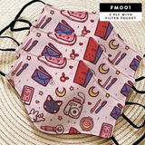 KAWAII DREAMS LOLITA 2-PLY WASHABLE FACE MASK WITH FILTER POCKET - FM001