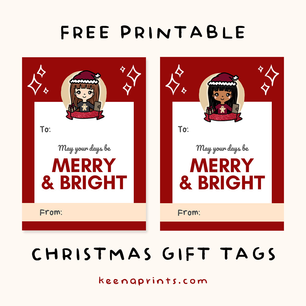 KEENAMI COZY HOLIDAY GIFT TAG FREE PRINTABLE