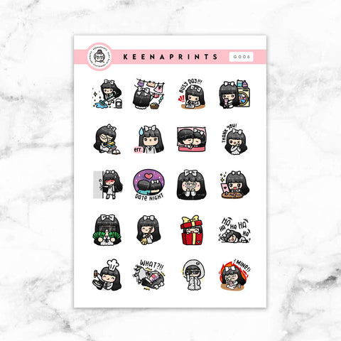 LOLA SAMPLER 11 CLEAR STICKERS - T032