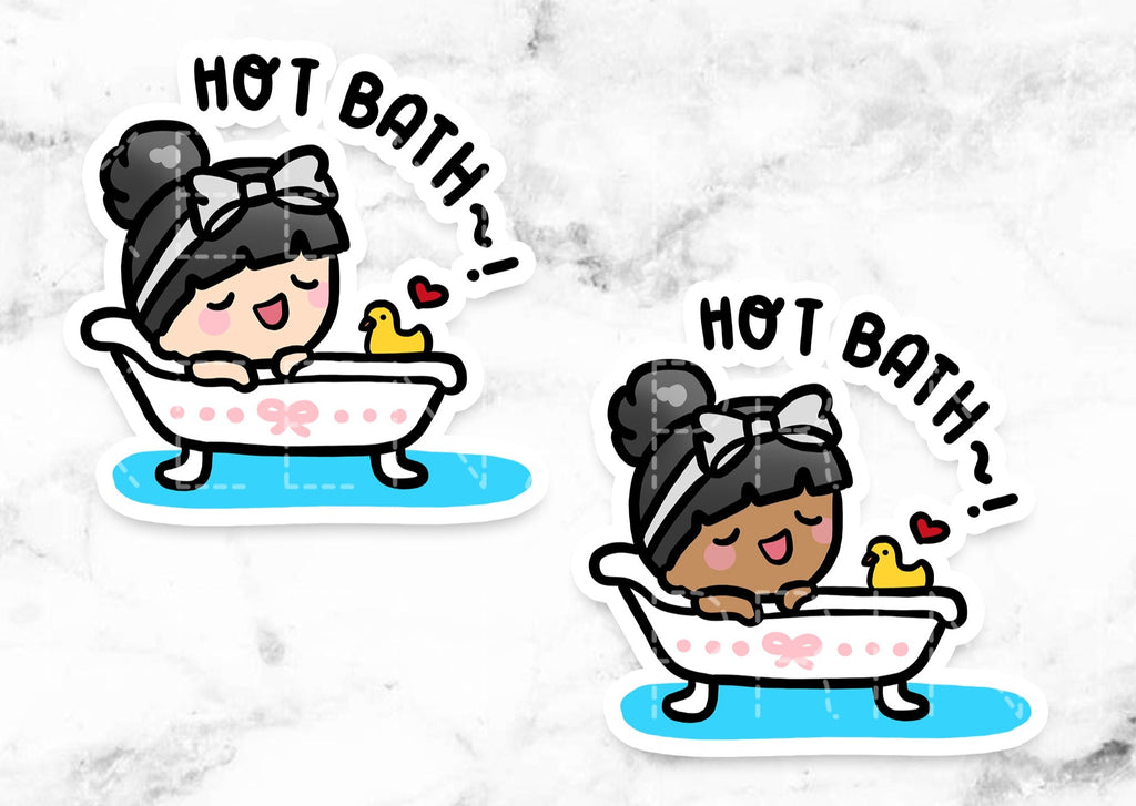 L012 | HOT BATH STICKERS & CLIP ART | KEENA GIRLS