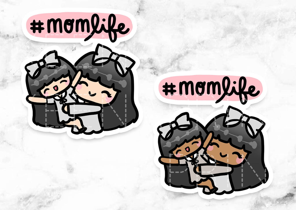 L052 | MOM AND DAUGHTER MOM LIFE STICKERS & CLIP ART | KEENA GIRLS