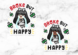 BROKE BUT HAPPY STICKERS & CLIP ART | KEENA GIRLS