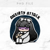 ANXIETY ATTACK STICKERS & CLIP ART | KEENA GIRLS