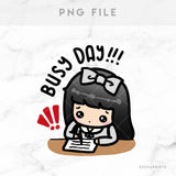 BUSY DAY STICKERS & CLIP ART | KEENA GIRLS