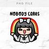 NOBODY CARES STICKERS & CLIP ART | KEENA GIRLS