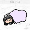 PURPLE SPEECH BUBBLE STICKERS & CLIP ART | KEENA GIRLS