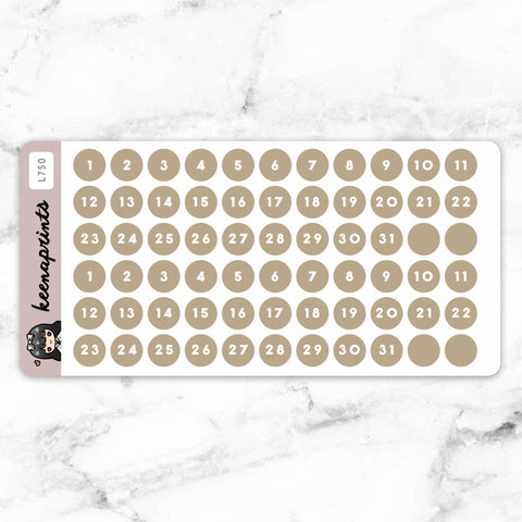 PINK MONTHLY SCALLOP MEMO HALF BOX STICKERS - B012