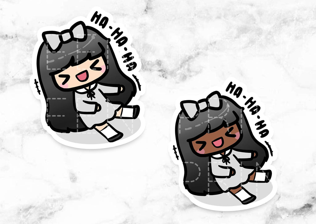 Gacha Girl - Black and White - Gacha Life Art Sticker