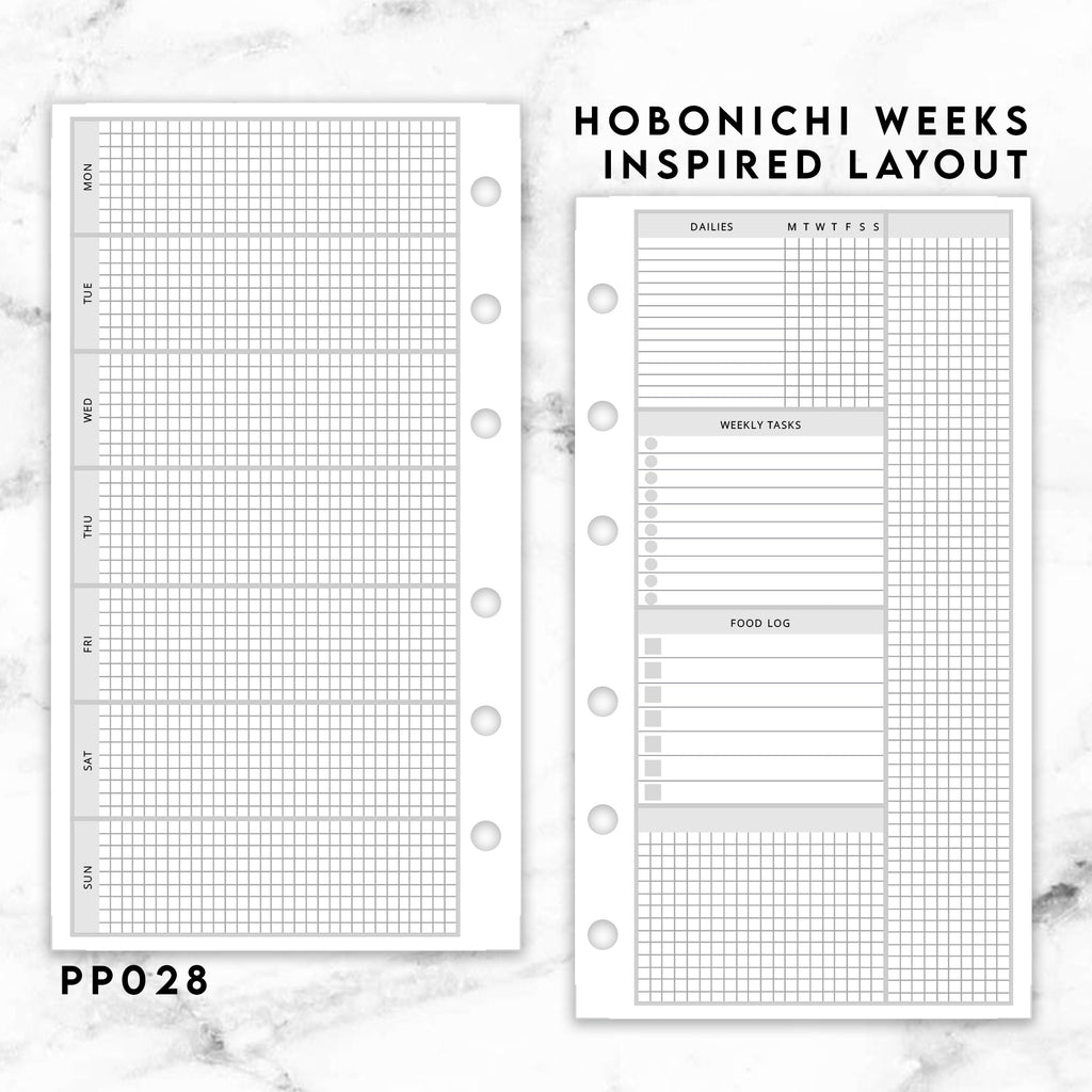 Planner layout for beginners  Hobonichi Weeks functional plan