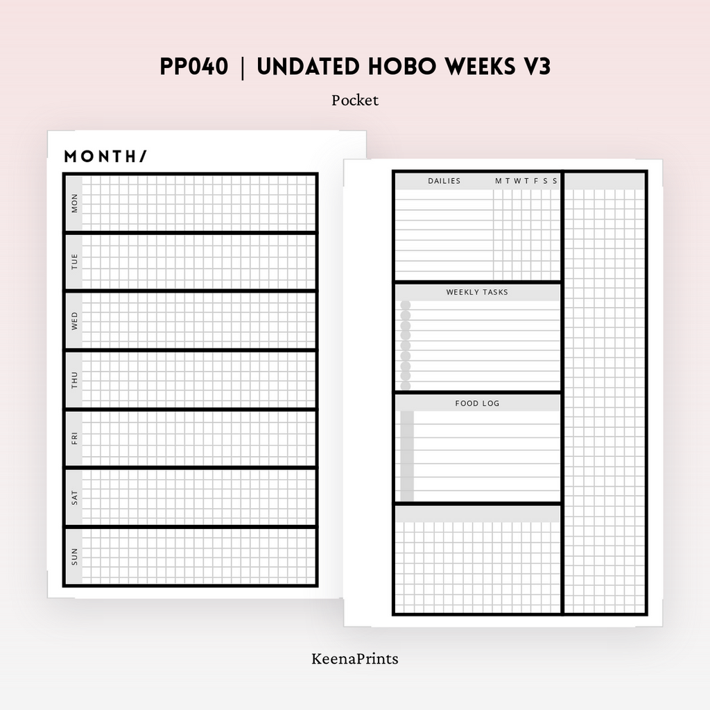 Hobonichi Weeks Functional & Basics Digital Printable Planner Stickers –  Plannerologystudio