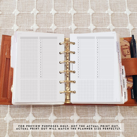 PP034 | YEARLY OVERVIEW PLANNER PRINTABLE INSERT