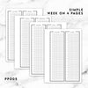 PP005 | WEEK ON 4 PAGES PLANNER PRINTABLE INSERT