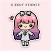 PASTEL LOLITA DIECUT STICKER - DC004 - KeenaPrints planner stickers bullet journal diary sticker emoji stationery kawaii cute creative planner