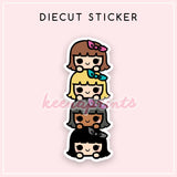 KEENATSUM DIECUT STICKER - DC001 - KeenaPrints planner stickers bullet journal diary sticker emoji stationery kawaii cute creative planner