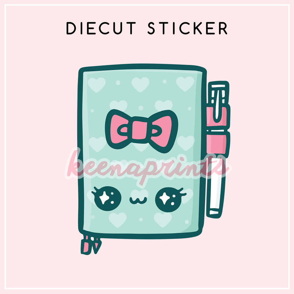 TEA TIME PLANNER DIECUT STICKER - DC021 - KeenaPrints planner stickers bullet journal diary sticker emoji stationery kawaii cute creative planner