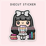 PLANNER STACK LOLA DIECUT STICKER - DC013 - KeenaPrints planner stickers bullet journal diary sticker emoji stationery kawaii cute creative planner